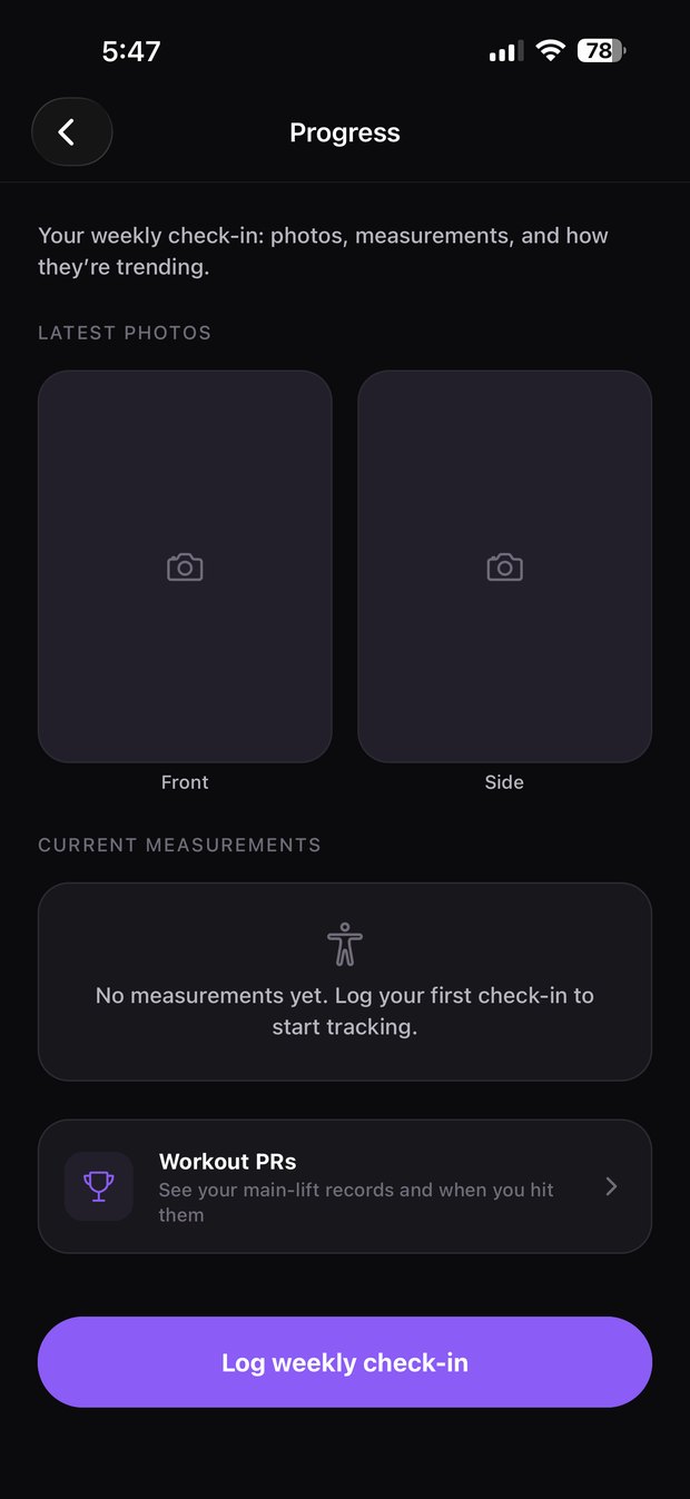 Mythikos progress tracking